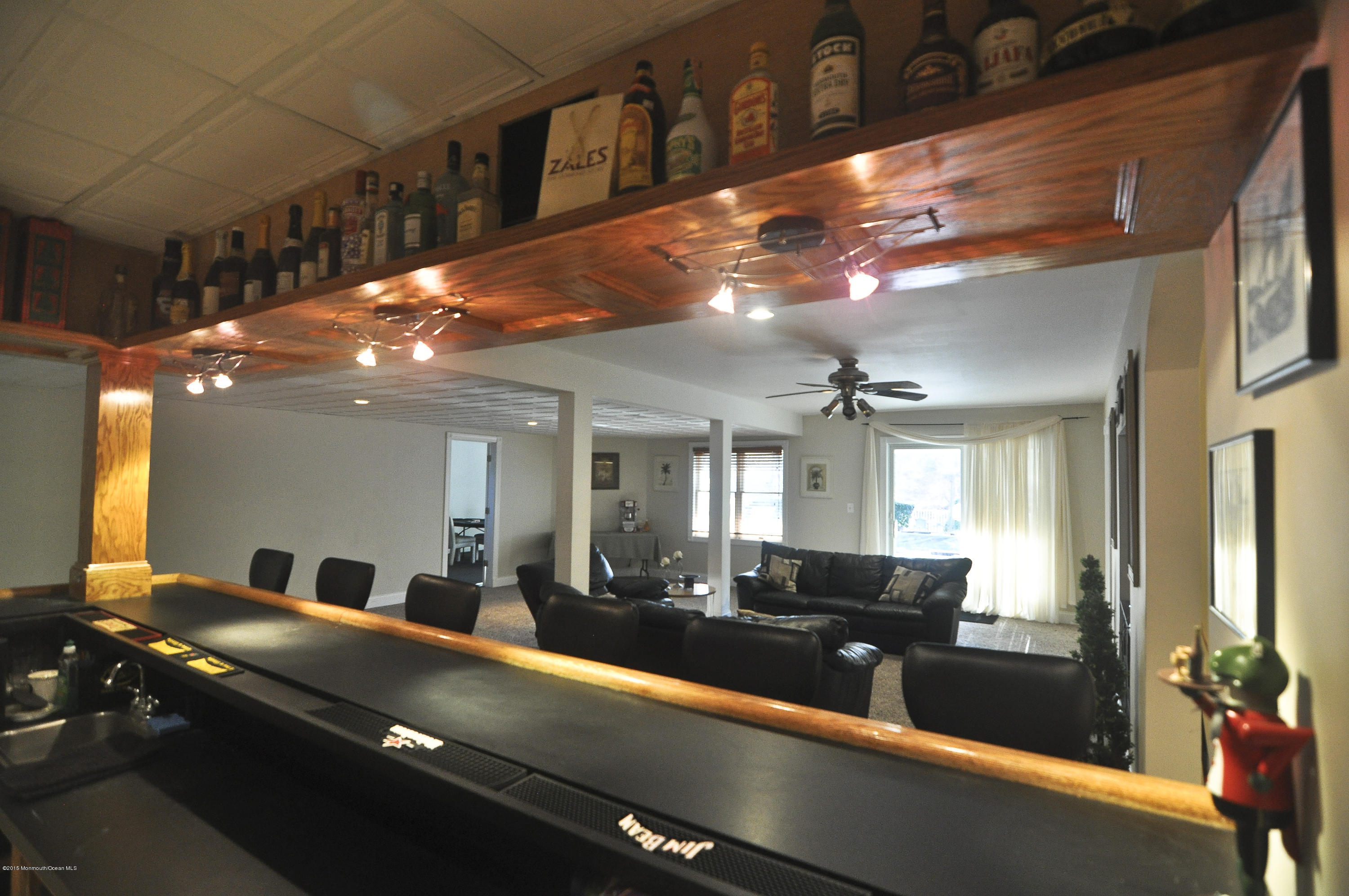128 Manaqua Road Freehold, NJ 07728 - Photo 26 of 36 basement bar view