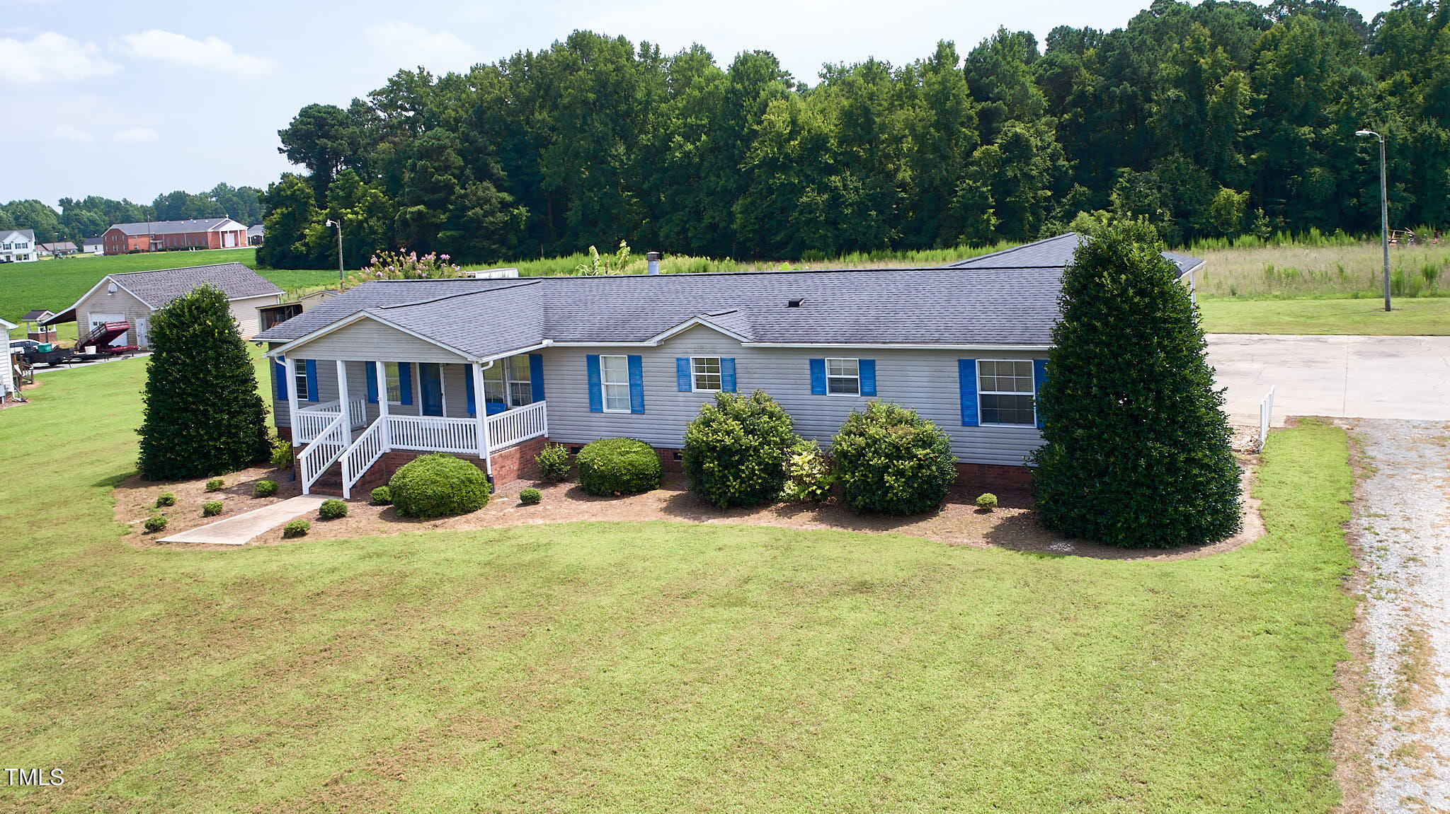 1620 Batten Farm Road Selma, NC 27576 - Photo 3 of 40 1620 Batten Farm - Front Drone