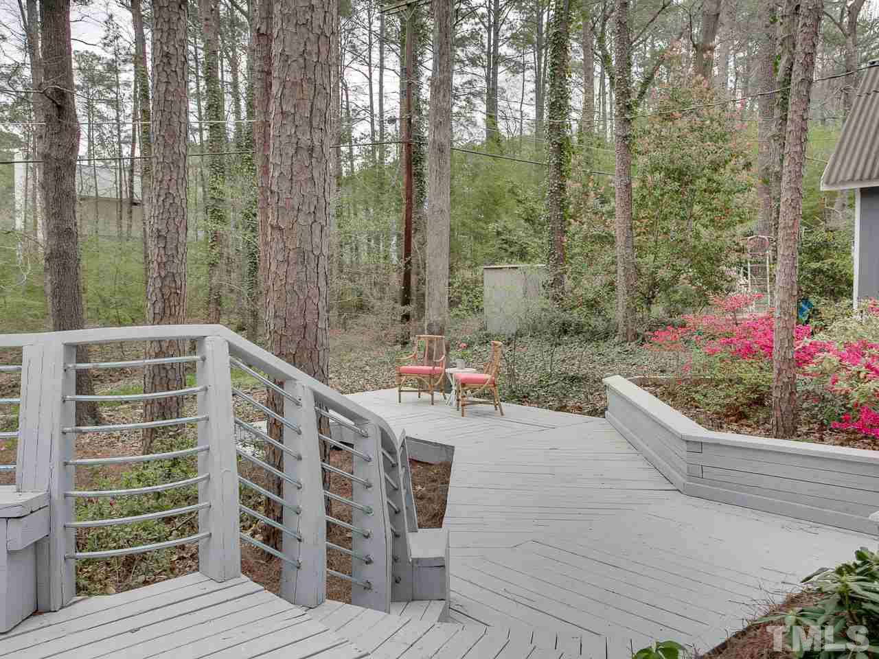1909 Fountain Ridge Road Chapel Hill, NC 27517 - Photo 22 of 25 a view of balcony with potted plants
