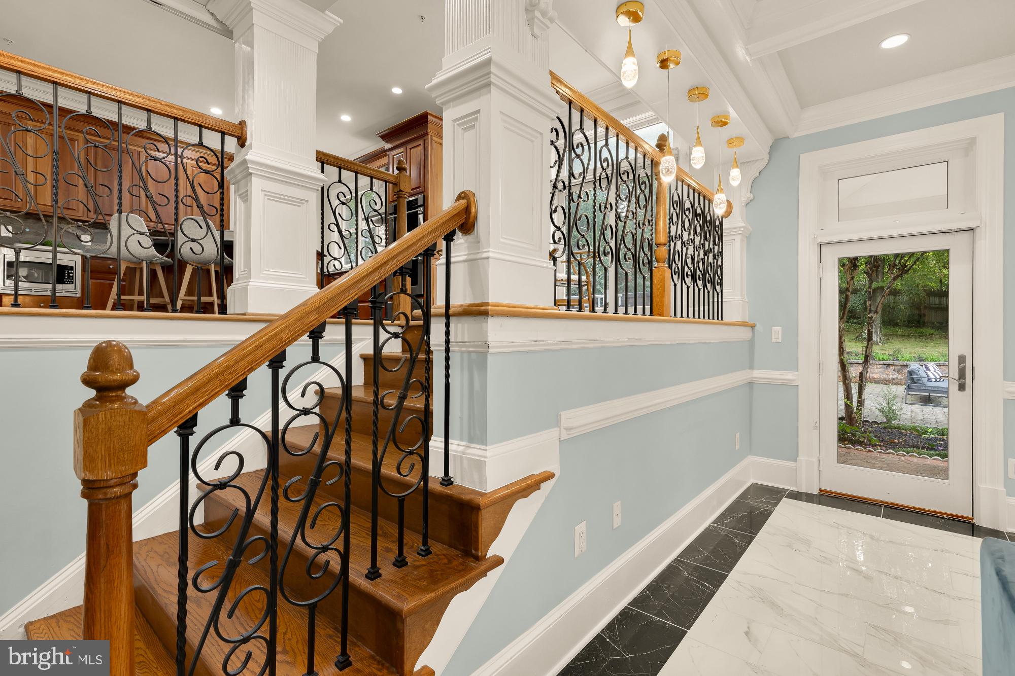 8505 Howell Road Bethesda, MD 20817 - Photo 15 of 75 Back staircase to the kitchen