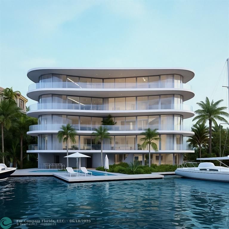 534 Hendricks Isle, Unit 302 Fort Lauderdale, FL 33301 - Photo 1 of 19 a view of pool with building in background