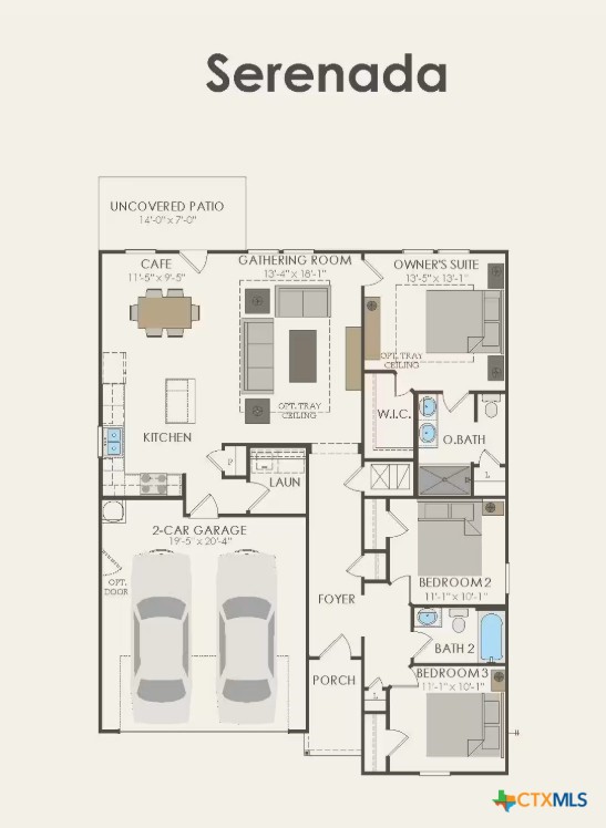 3019 Titus Court Temple, TX 76501 - Photo 2 of 6 a picture of a bench in a white building