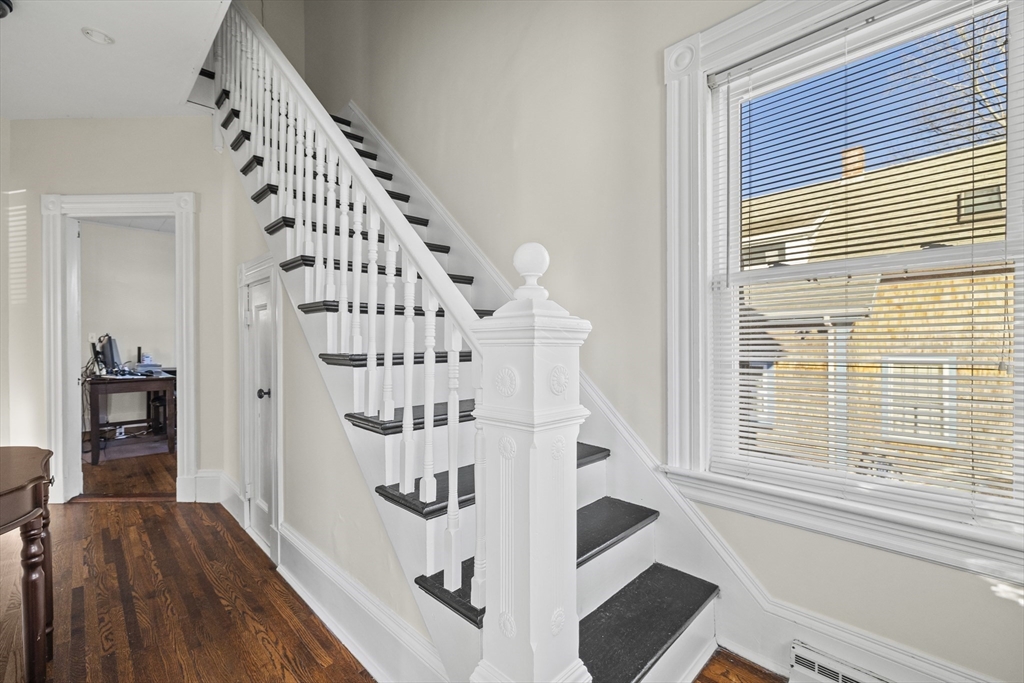 36 Summer Street Holbrook, MA 02343 - Photo 23 of 35 a view of entryway with wooden floor and stairs