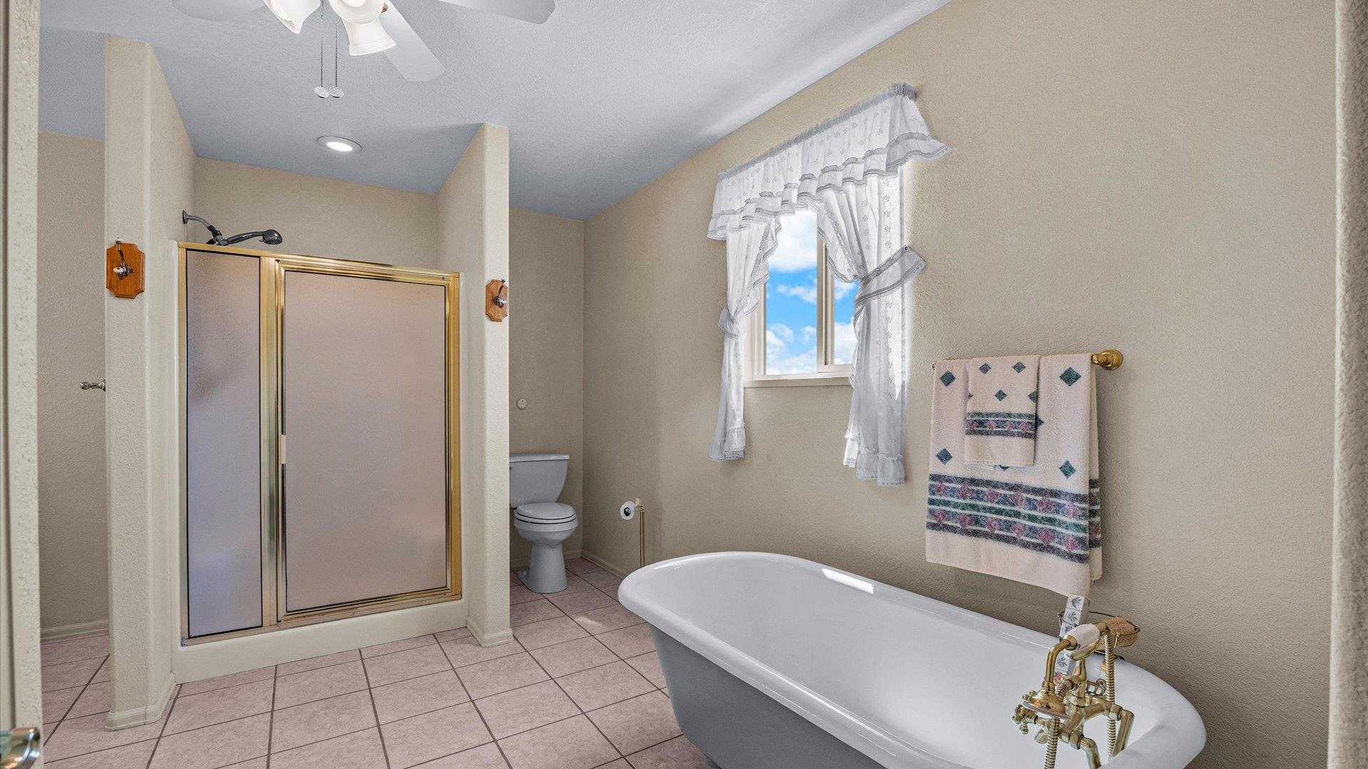 475 Los Broncos Road Whitewater, CO 81527 - Photo 16 of 41 a bathroom with a bathtub and a shower