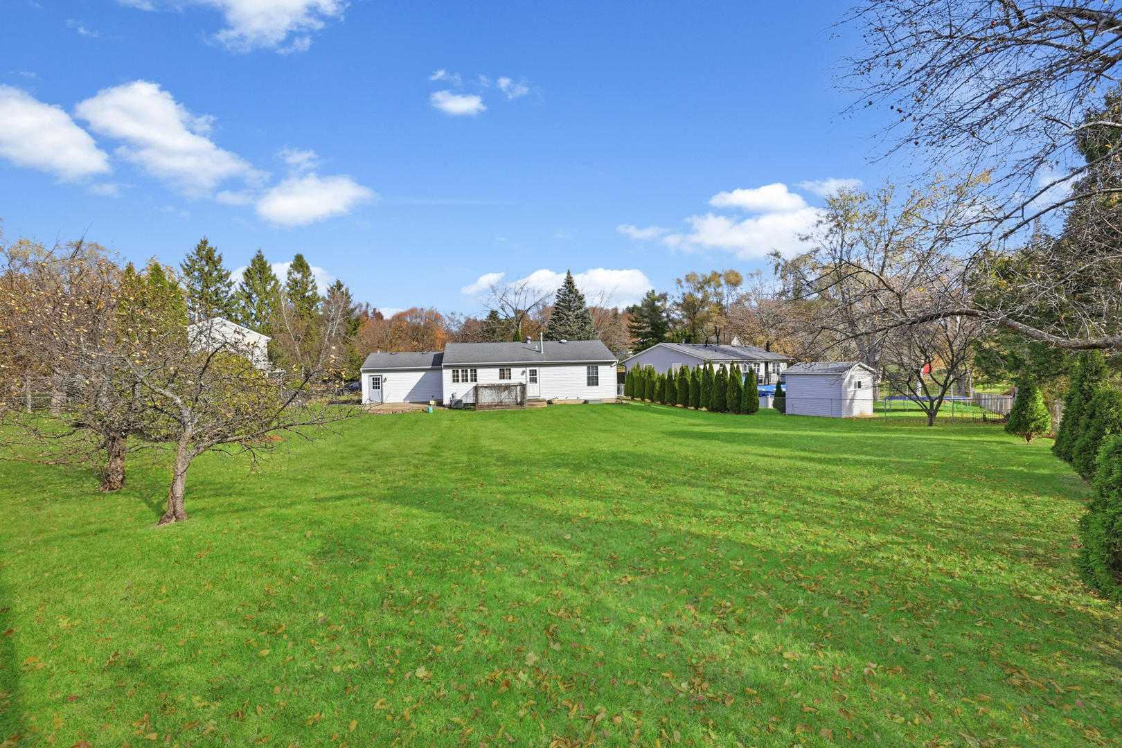 69 Alice Lane Algonquin, IL 60102 - Photo 14 of 14 a view of a big yard with a house in the background