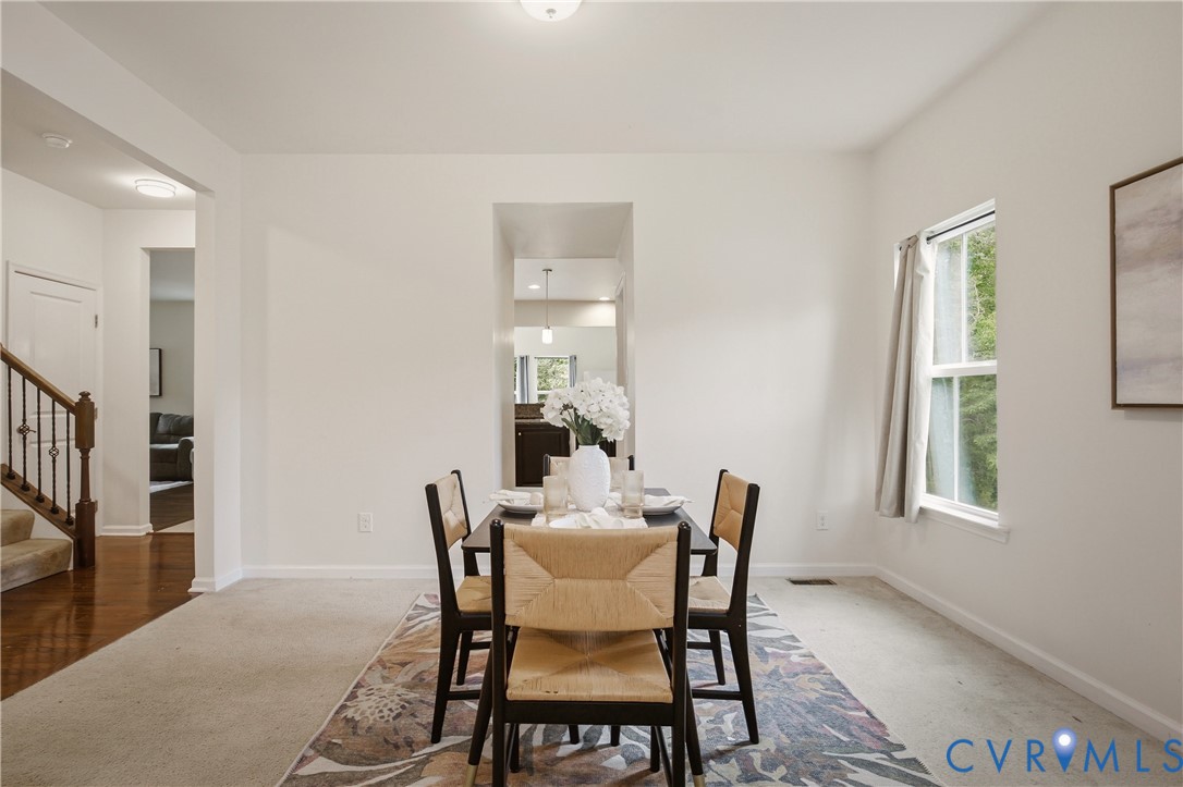 9013 Bailey Hill Road Midlothian, VA 23112 - Photo 11 of 56 Dedicated dining area featuring neutral carpeting