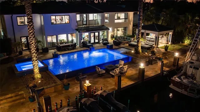 a view of a house with a patio