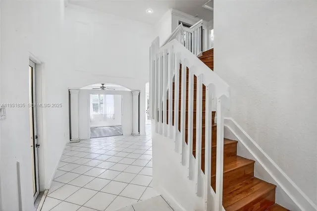 a bathroom with a shower and a toilet