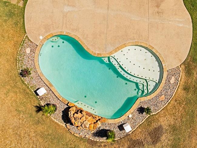 12901 Smokey Ranch Drive Fort Worth, TX 76052 - Photo 38 of 40 an aerial view of a swimming pool