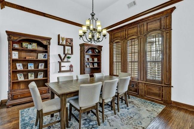 12901 Smokey Ranch Drive Fort Worth, TX 76052 - Photo 6 of 40 a view of a dining room with furniture window and wooden floor