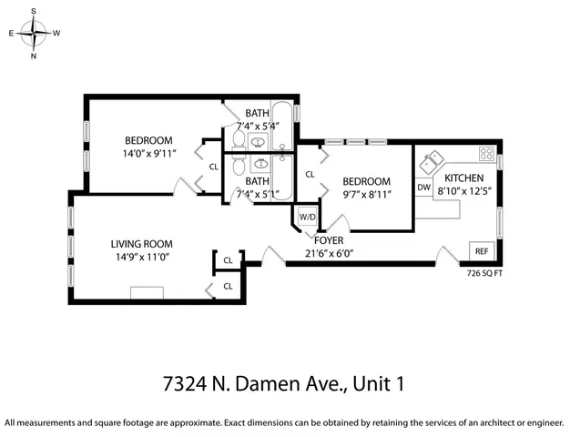 $2,029 | 7322 North Damen Avenue, Unit 3, Chicago, IL 60645