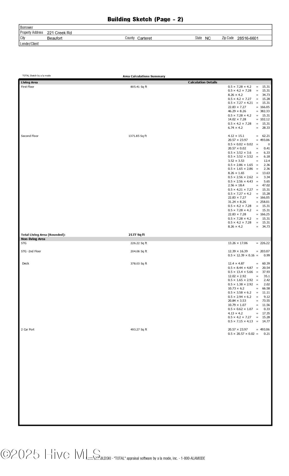221 Creek Road Beaufort, NC 28516 - Photo 77 of 77 Sketch/Floorplan