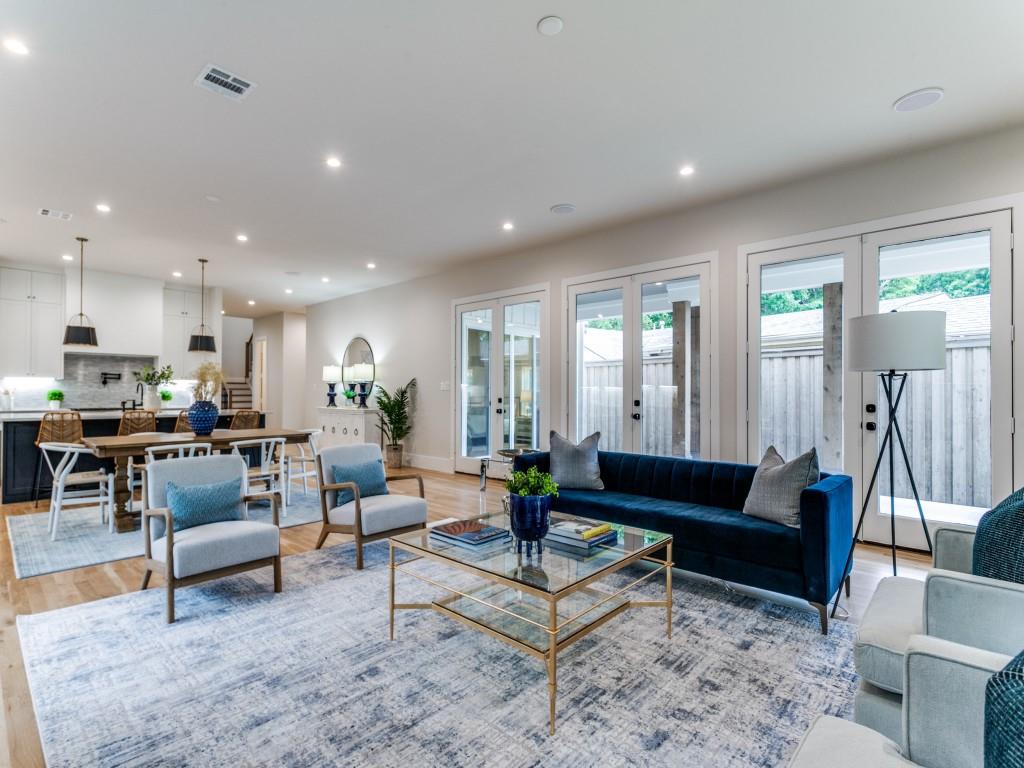 3911 Hawick Lane Dallas, TX 75220 - Photo 6 of 23 a living room with furniture and wooden floor