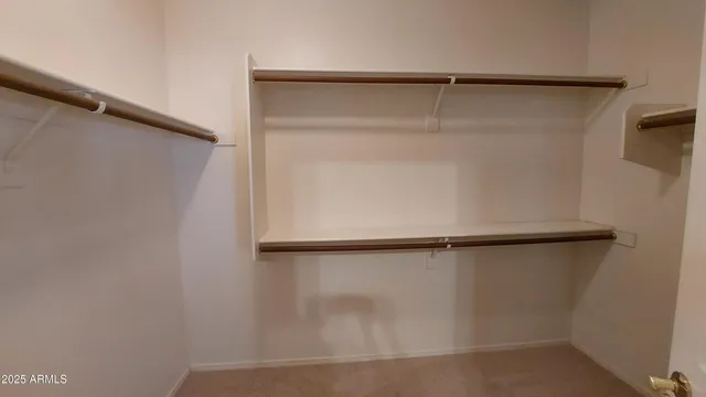 a close view of closet