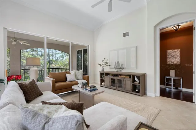 a dining room with furniture