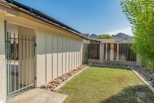 a front view of a house with garage
