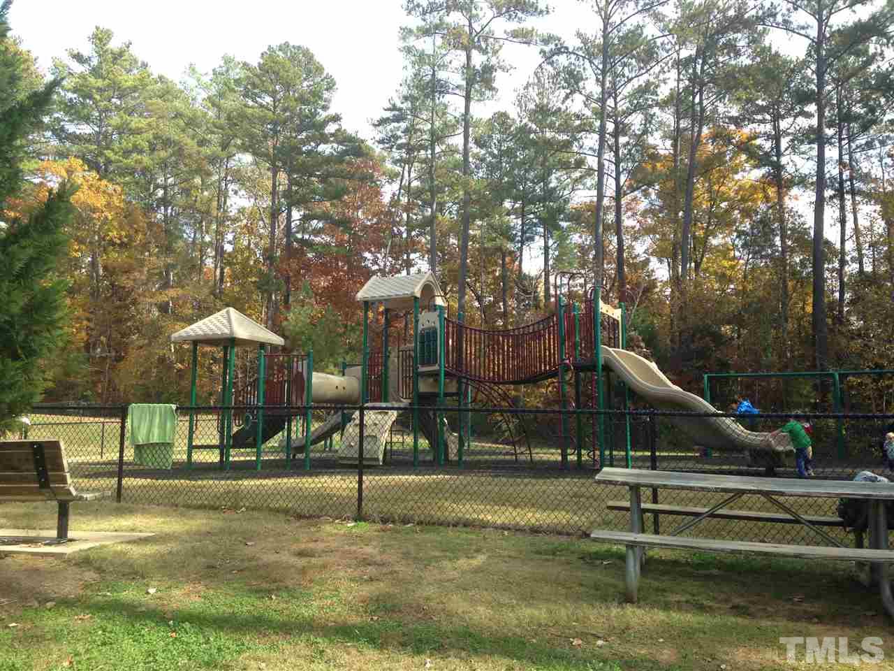 604 Edgewater Ridge Court Apex, NC 27523 - Photo 17 of 20 a view of a park with swings and slides