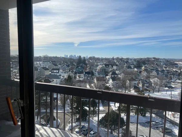 a view of city from balcony