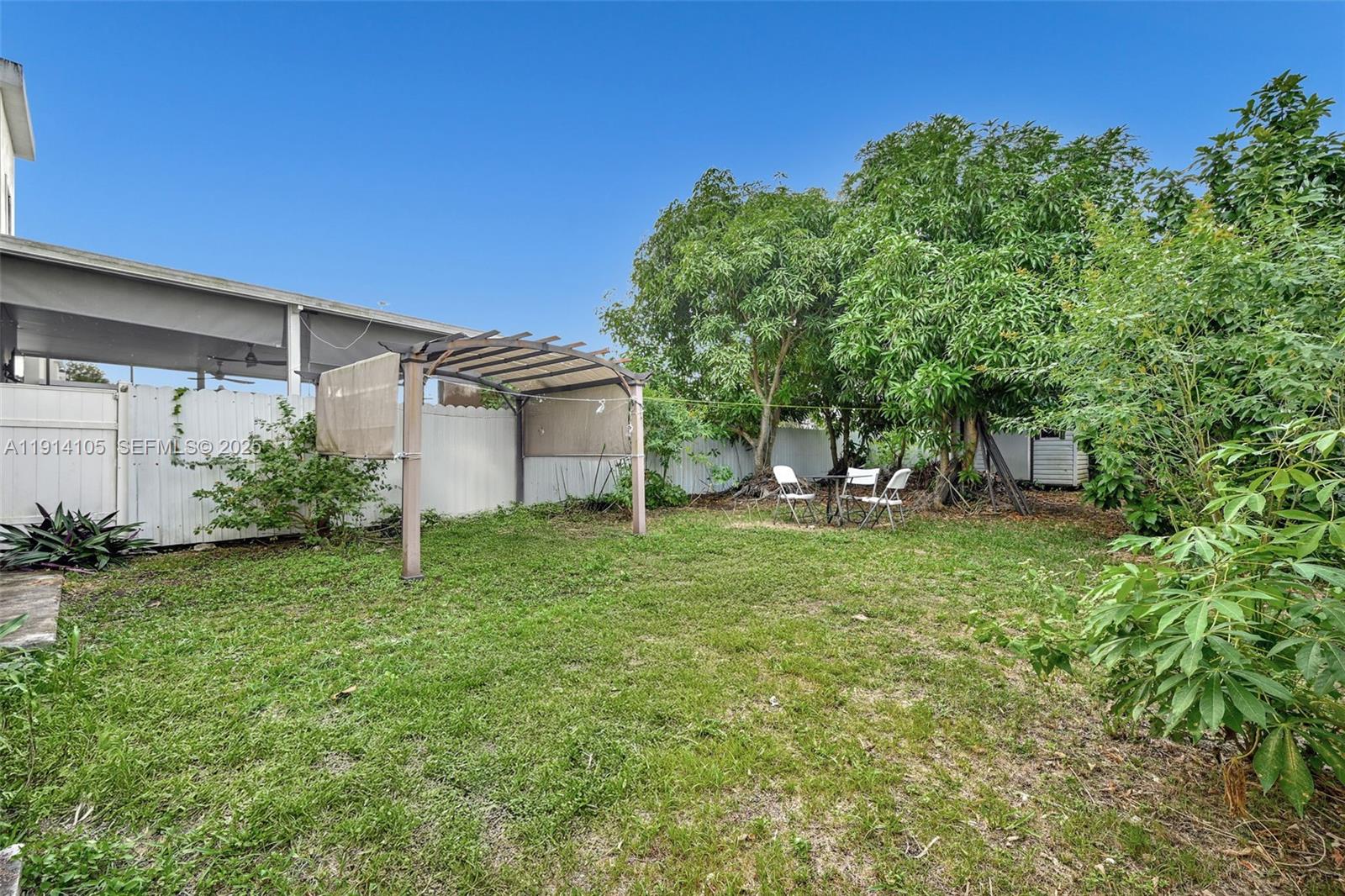 26100 Southwest 134th Place Homestead, FL 33032 - Photo 32 of 39 a backyard of a house with plants and tree