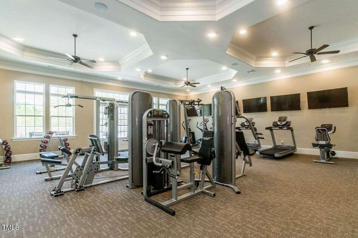 1027 Islip Place Durham, NC 27703 - Photo 10 of 18 a view of a room with gym equipment