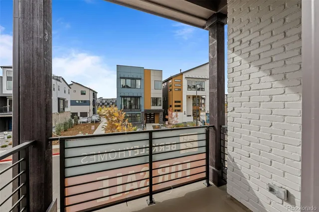 a city view from the balcony