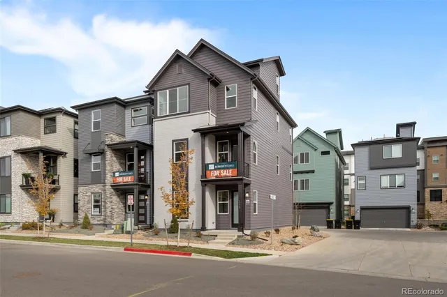 a view of a building and a street