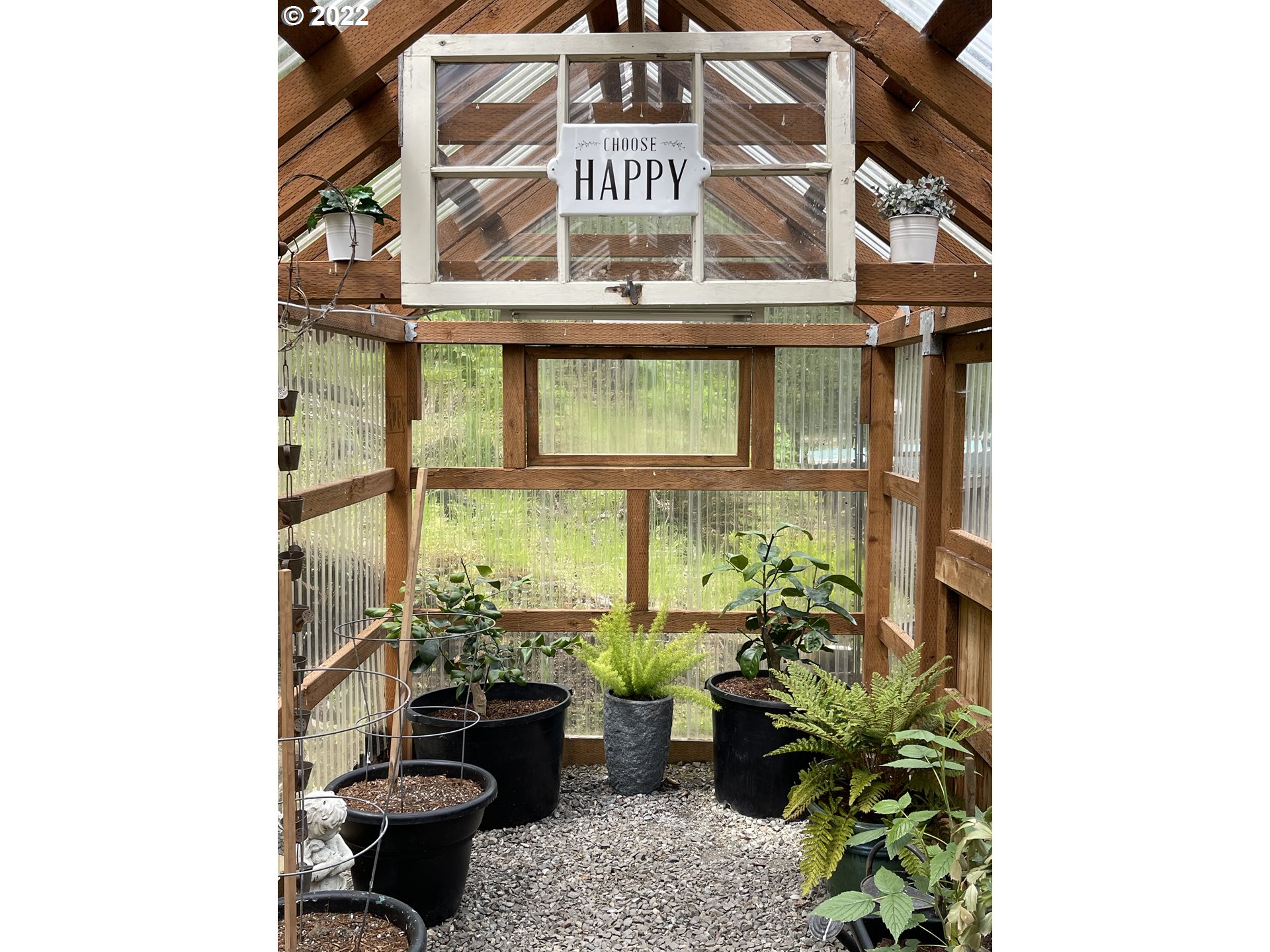 1891 Oar Creek Road Reedsport, OR 97467 - Photo 17 of 31 a view of a potted plants on a wall