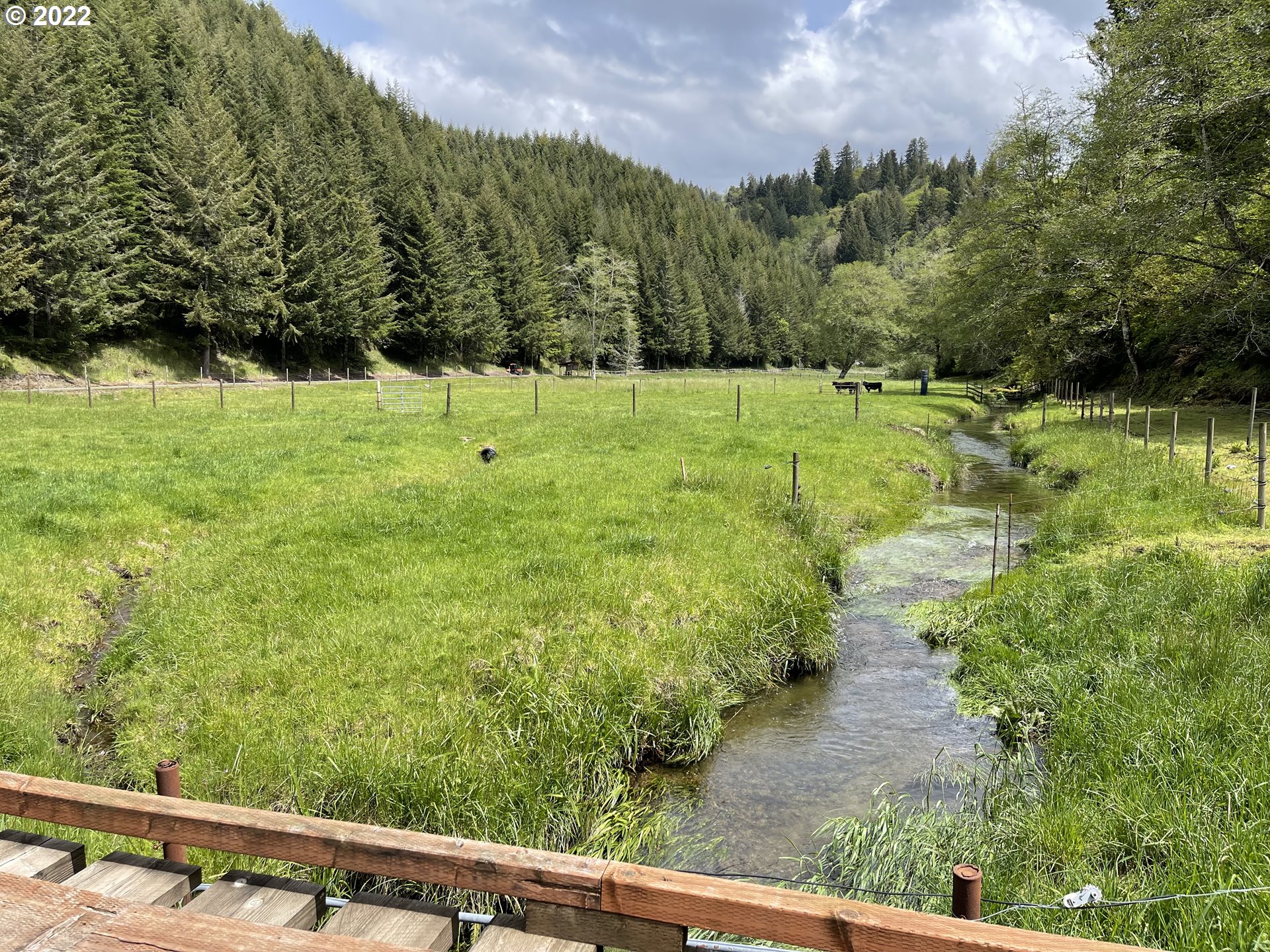 1891 Oar Creek Road Reedsport, OR 97467 - Photo 2 of 31 a view of a garden with a bench