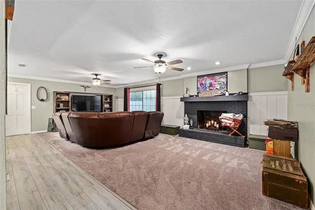 a kitchen with a sink and a refrigerator