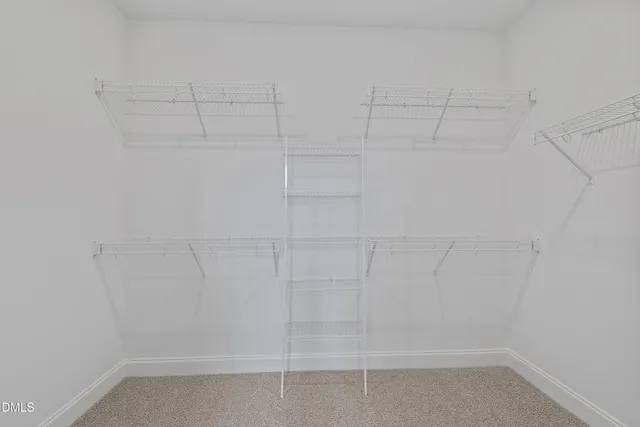 a empty closet with white paint