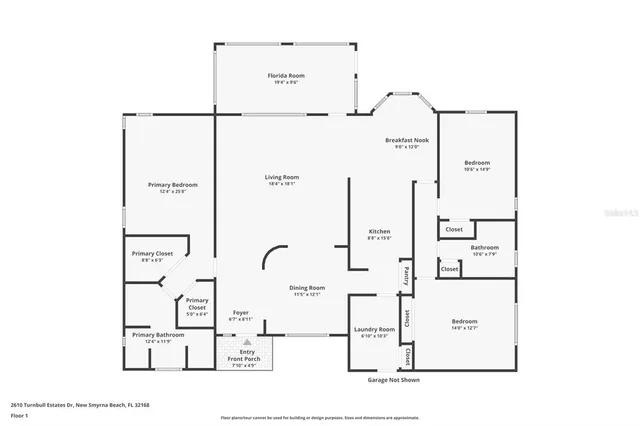 $480,000 | 2610 Turnbull Estates Drive, New Smyrna Beach, FL 32168