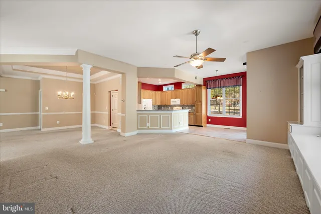 a view of a kitchen with a sink