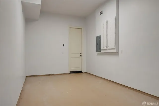 a view of an empty room