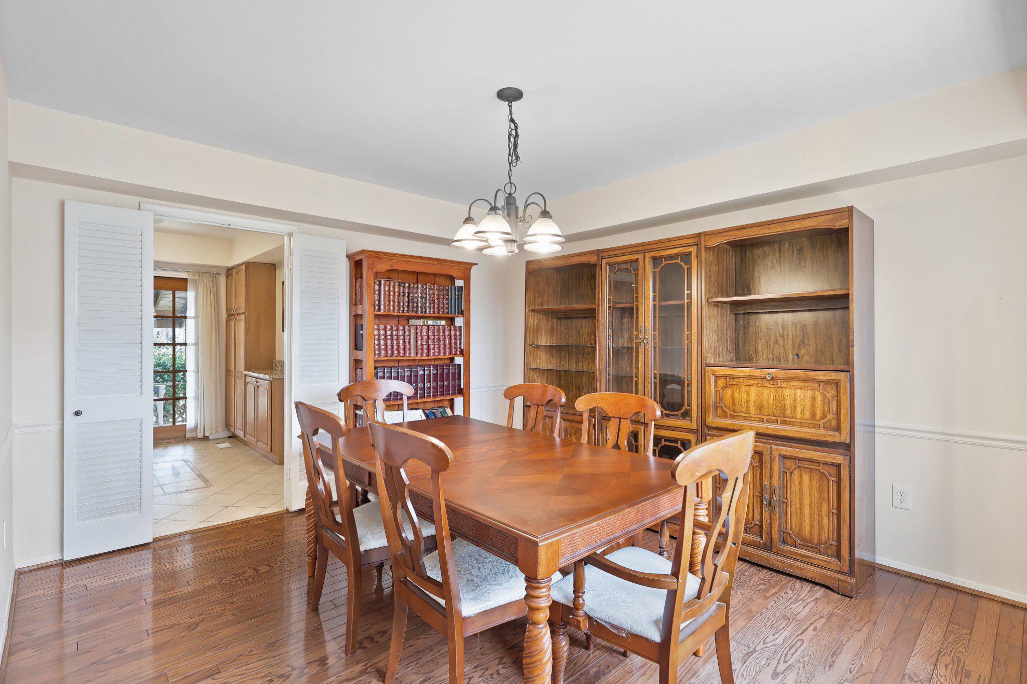 4228 Pageant Lane Fairfax, VA 22033 - Photo 6 of 33 a view of a dining room with furniture window and wooden floor
