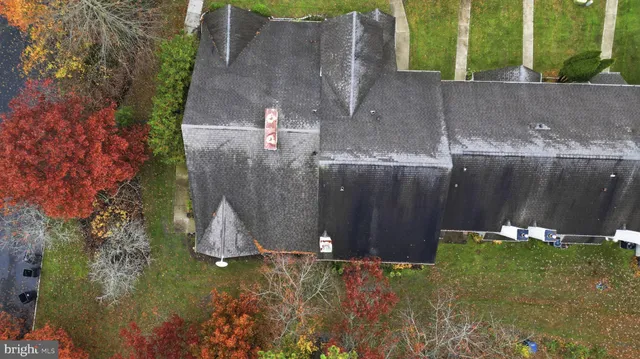 a bird view of a house