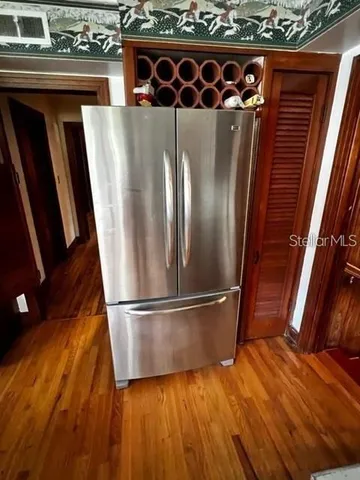 a close view of refrigerator
