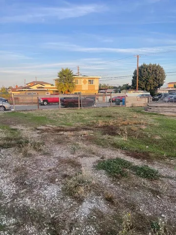 a childrens park with lots of swings and slides