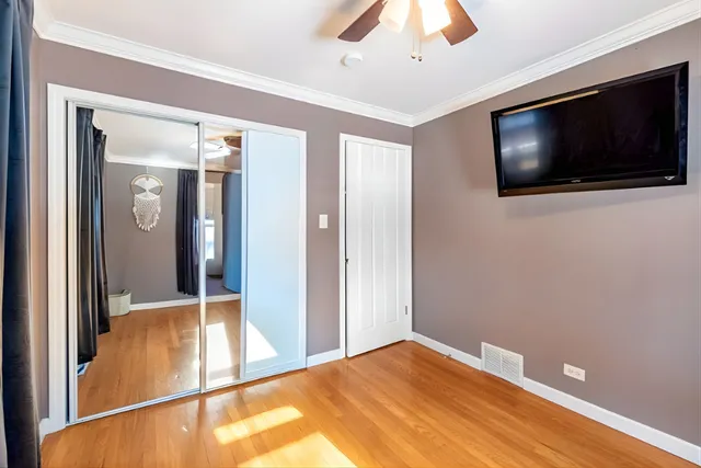 a view of a livingroom with a flat screen tv