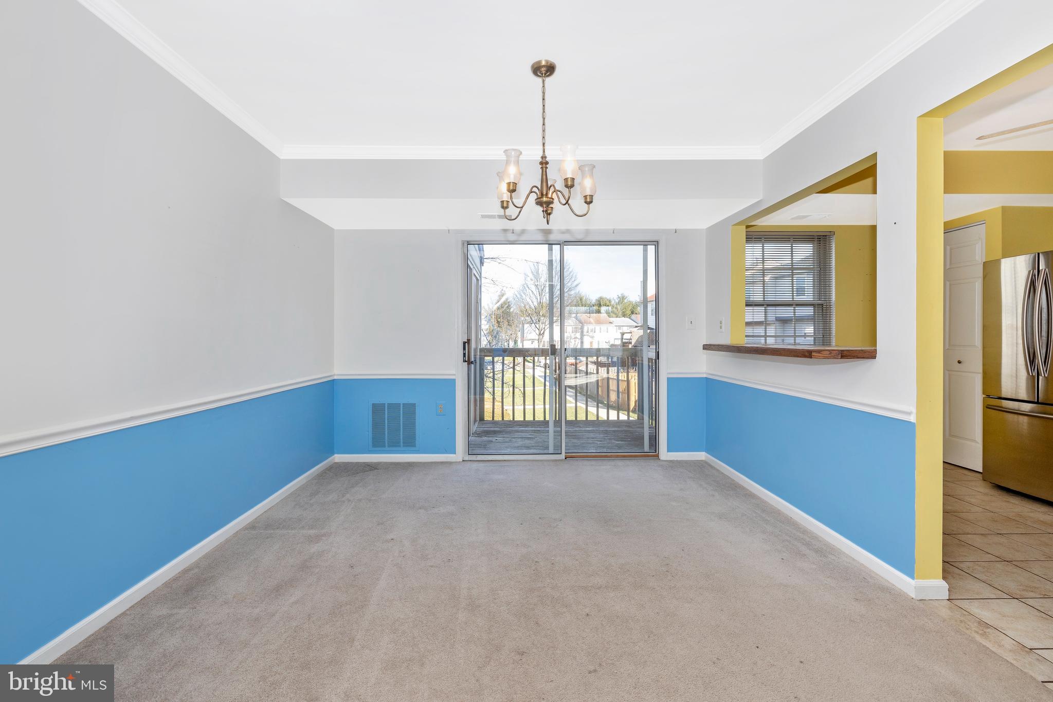 432 Terry Court, Unit B4 Frederick, MD 21701 - Photo 6 of 19 Dining room with balcony access.