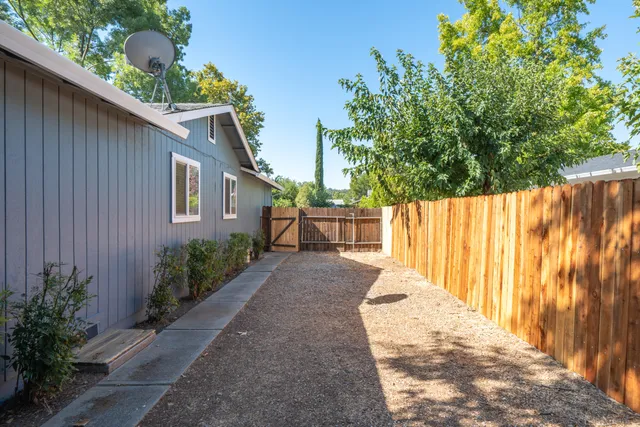 a front view of a house having yard
