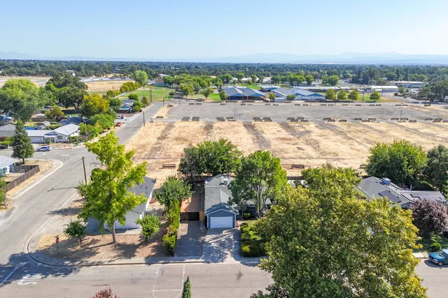 a view of city and mountain