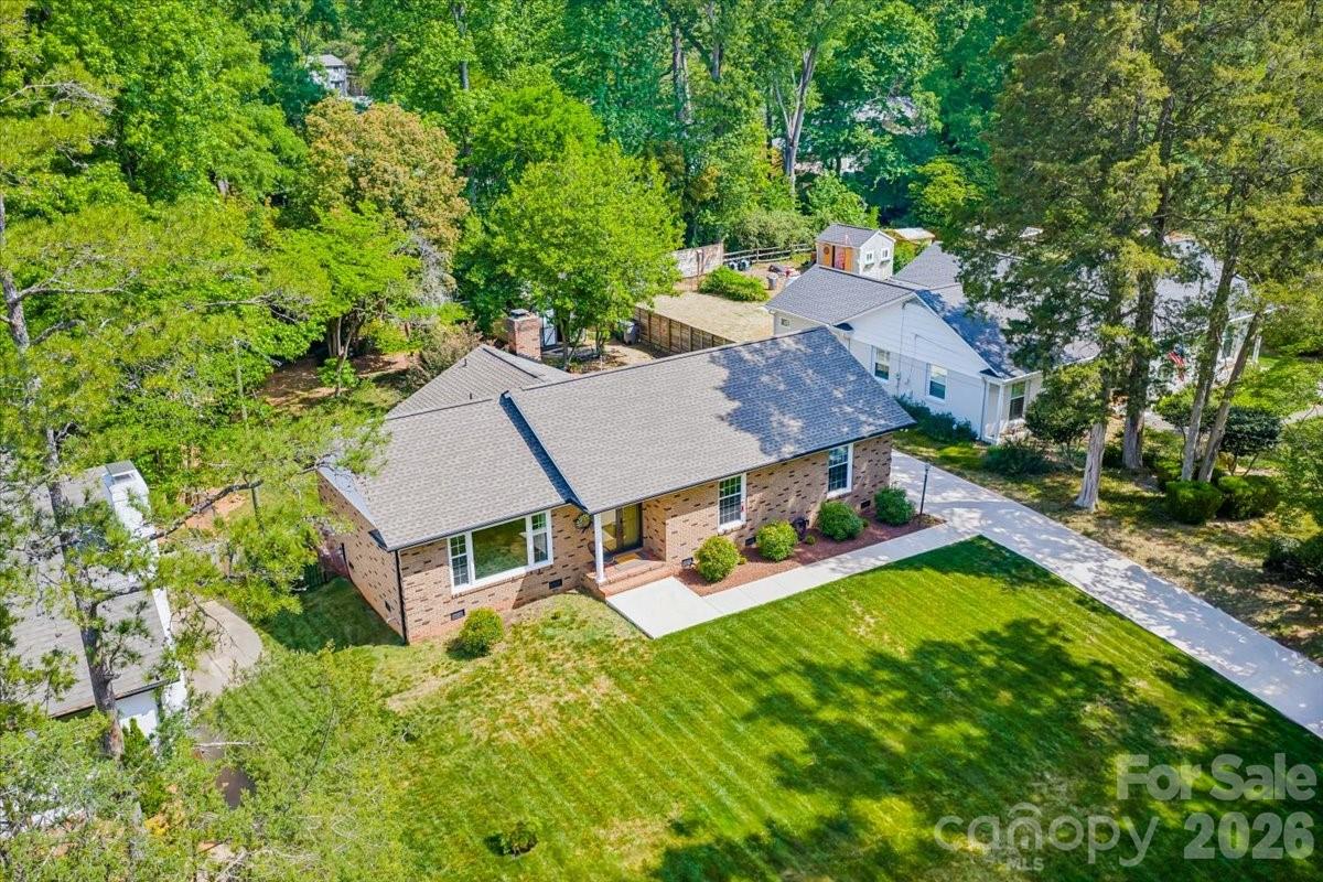 6701 Ronda Avenue Charlotte, NC 28211 - Photo 42 of 46 an aerial view of house with yard