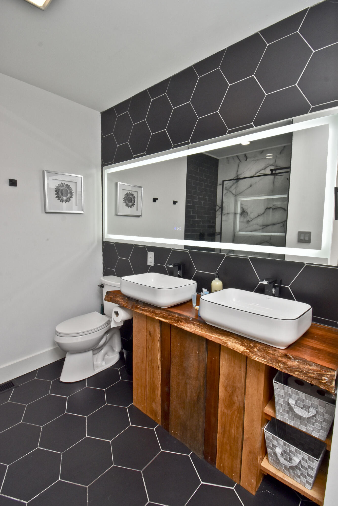 1104 Buttermilk Falls Road East Stroudsburg, PA 18301 - Photo 22 of 73 a bathroom with a sink and a mirror
