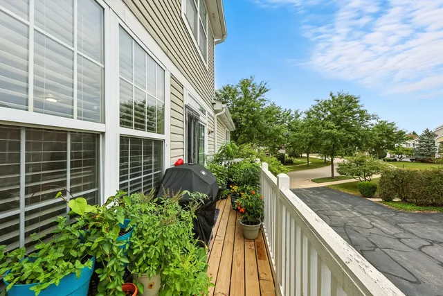 a house view with a garden space