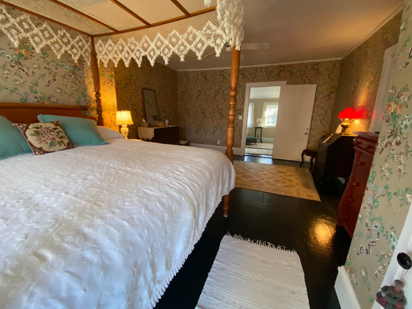70 Spring Street Vineyard Haven, MA 02568 - Photo 48 of 68 a bedroom with a bed and a lamp with the dresser