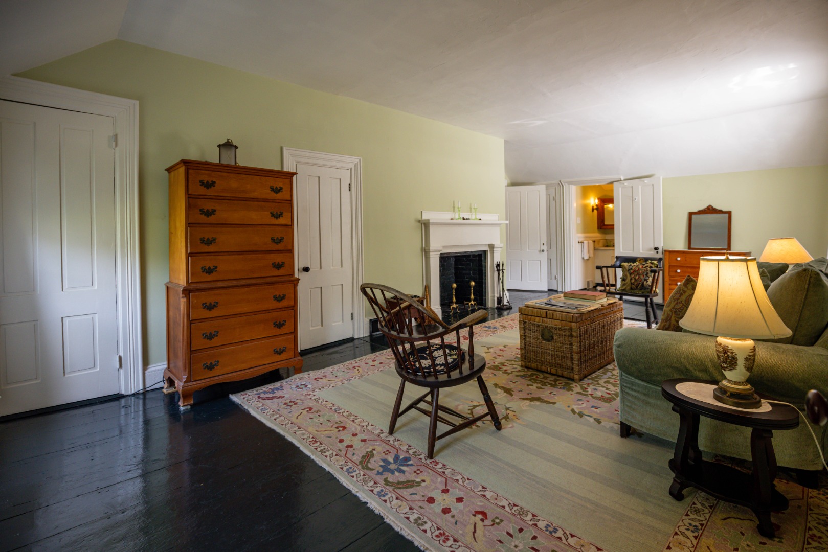 70 Spring Street Vineyard Haven, MA 02568 - Photo 52 of 68 a living room with furniture and a fireplace