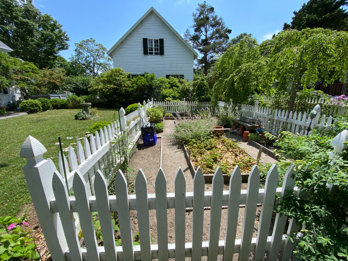 70 Spring Street Vineyard Haven, MA 02568 - Photo 65 of 68 a view of a chairs and table in the garden
