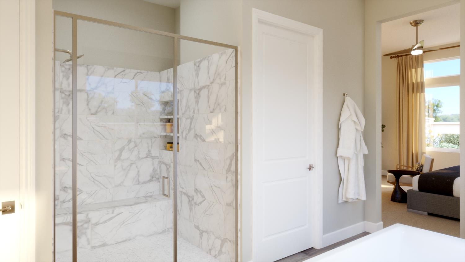 2267 North Renn Lane Clovis, CA 93619 - Photo 16 of 16 (Primary Shower) Virtual Representation - Not actual Home. Colors, finishes, materials, and selections may vary.