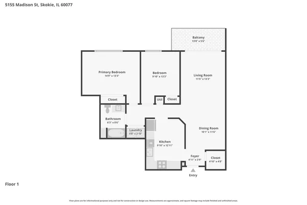 $325,000 | 5155 Madison Street, Unit 3208, Skokie, IL 60077
