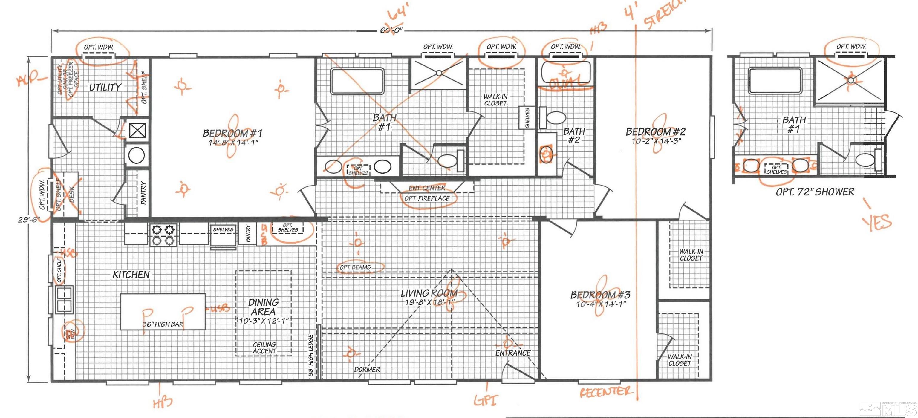 420 Yellow Brick Road Battle Mountain, NV 89820 - Photo 1 of 1 a picture of a bathroom with a shower and a mirror